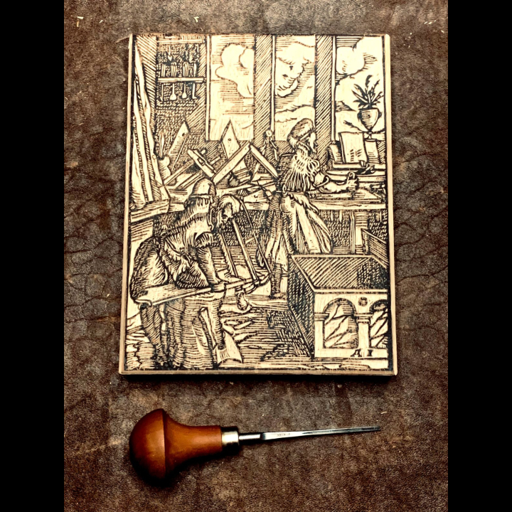 Le Menuisier - Gravure sur bois Jost Amman (1568) | L'Atelier du PIB