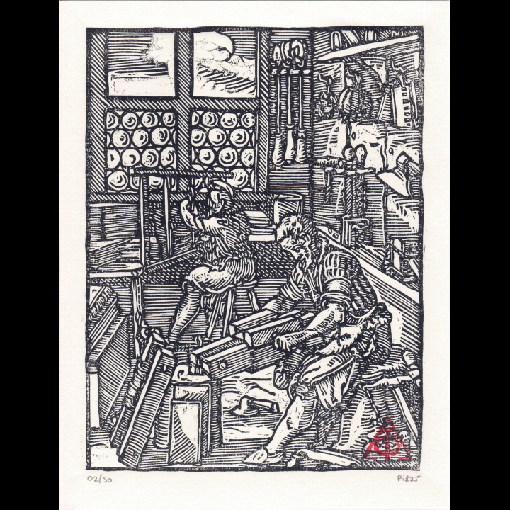 Pack 3 Gravures Métiers du Livre - Estampes Artisanales Jost Amman