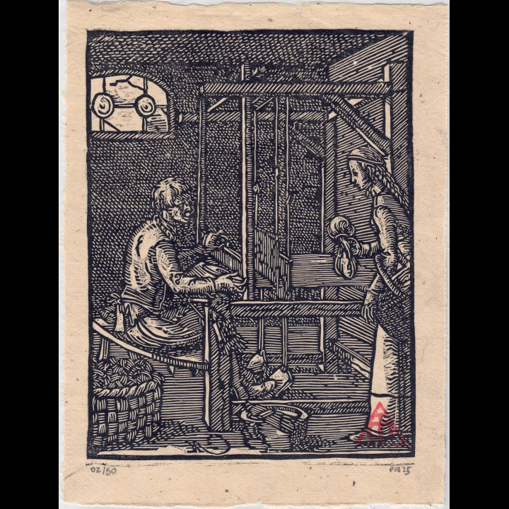 Pack 3 Gravures Métiers du Textile - Estampes Artisanales Jost Amman