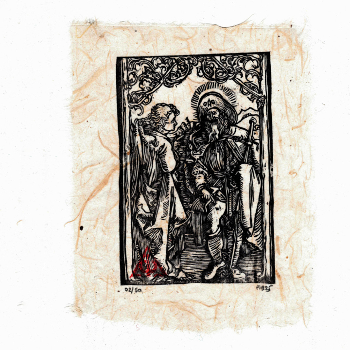 Estampe de Saint Roch, tirée du Salus Animae