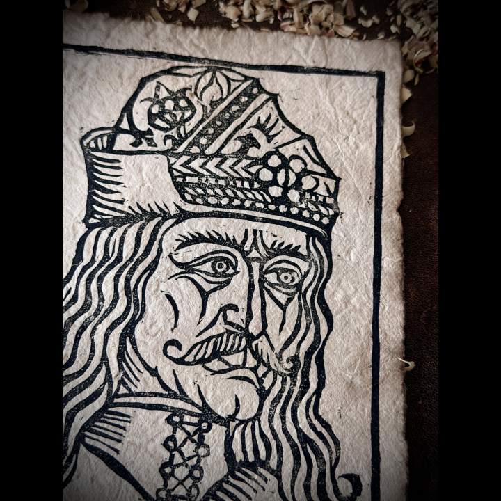 Vlad III Dracula Papier Vieilli Zoom