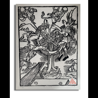 Nef des Fous - La Fortune - Gravure de Sébastien Brant (1494) | Estampe Médiévale Atelier du PIB