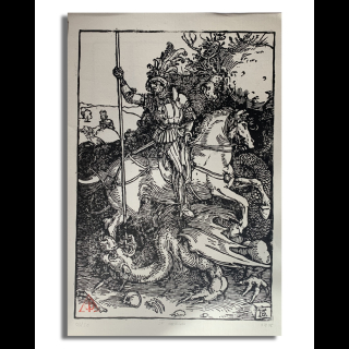 Estampes de Saint Georges, d'après Albrecht Dürer