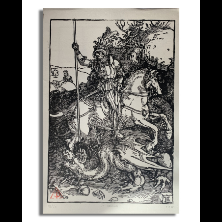 Estampes de Saint Georges, d'après Albrecht Dürer
