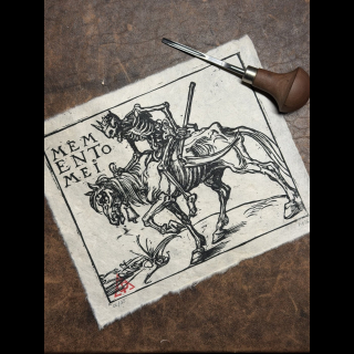 Memento Mei – Gravure d'après Dürer, 1505 | Atelier du Pib