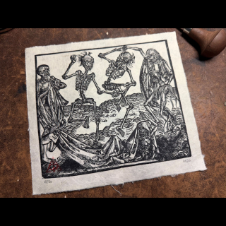 Danse Macabre papier lokta
