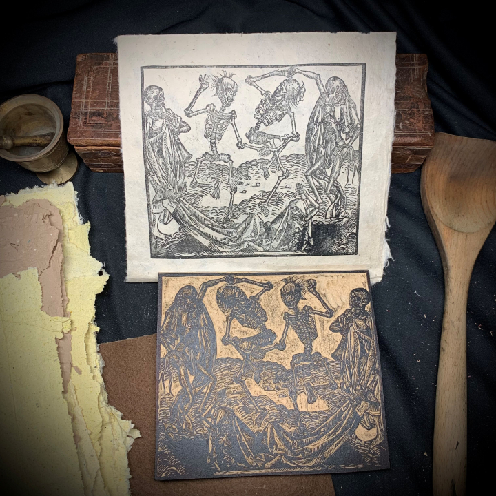 Gravure Danse Macabre Michael Wolgemut Atelier du PIB