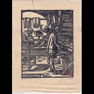 Le Tailleur - Gravure sur bois Jost Amman (1568) | L'Atelier du PIB