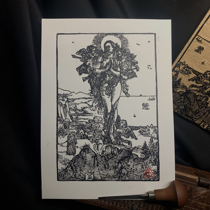 L’Extase de Marie-Madeleine d'après Albrecht Dürer