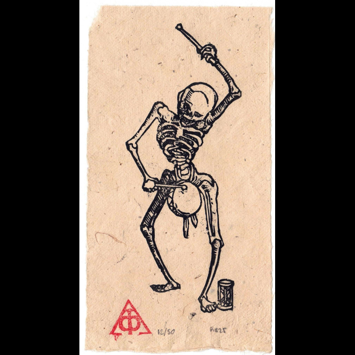 Le joueur de tambour, Danse Macabre d'après Hans Holbein